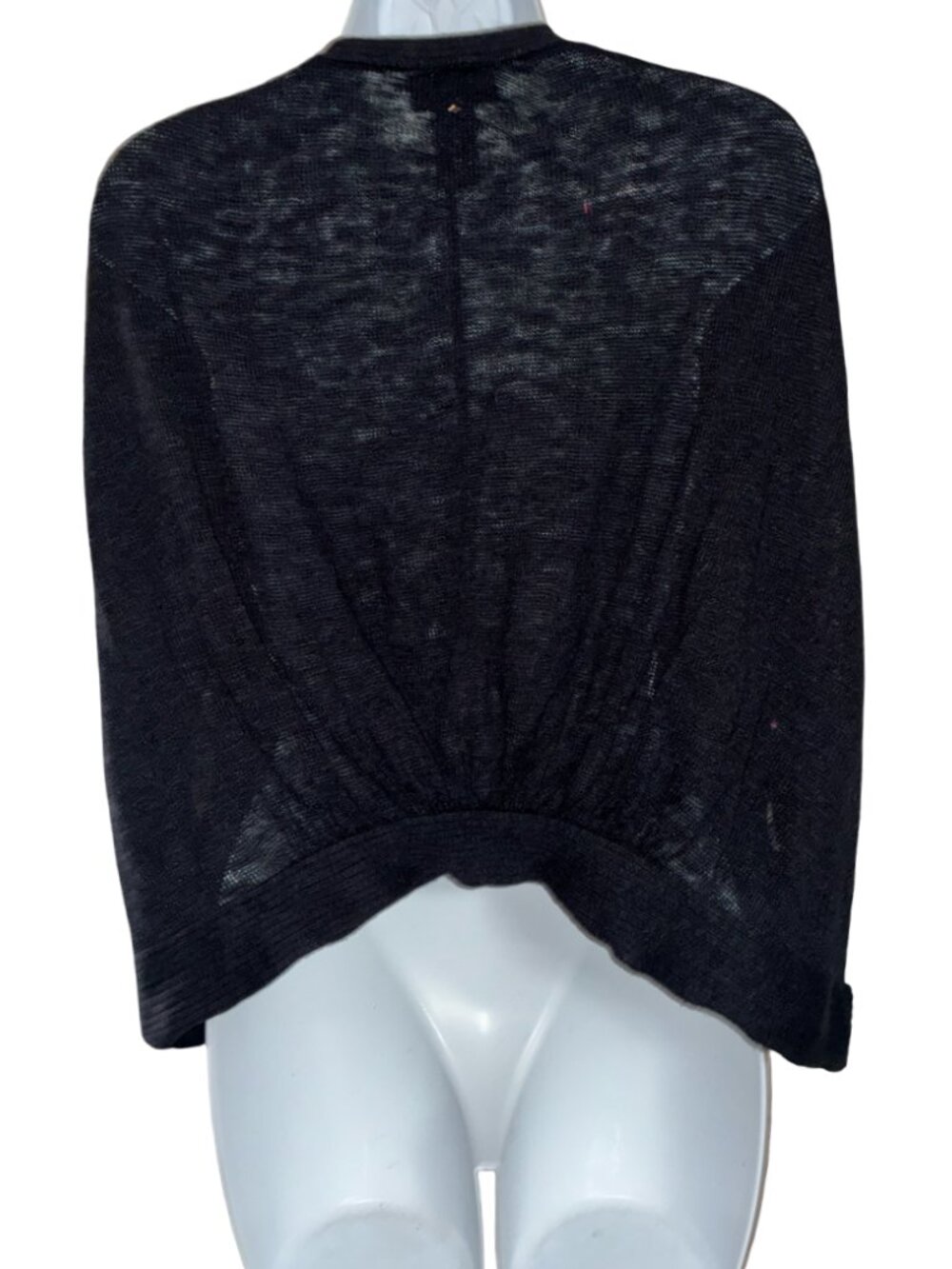 Sz.3X*Lane Bryant*Black Knit Sleeveless Shrug - Picture 6 of 8